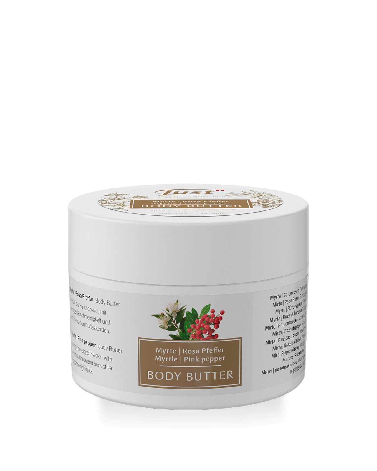 Manteca Corporal Mirto y Pimienta rosa
